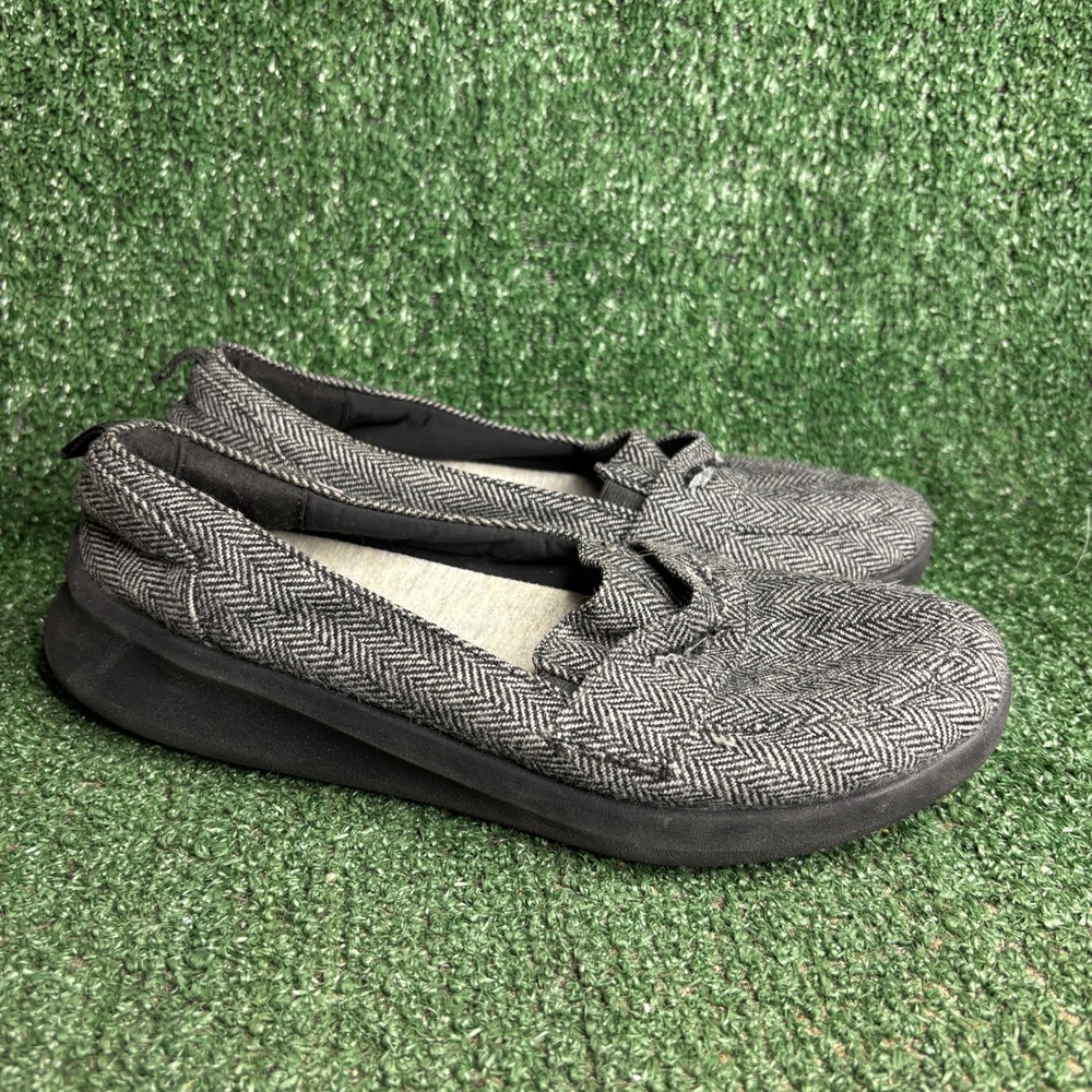 Clarks Cloudsteppers Sillian 2.0 Hope Cushion Soft Loafer Grey Womens 8.5 Wide